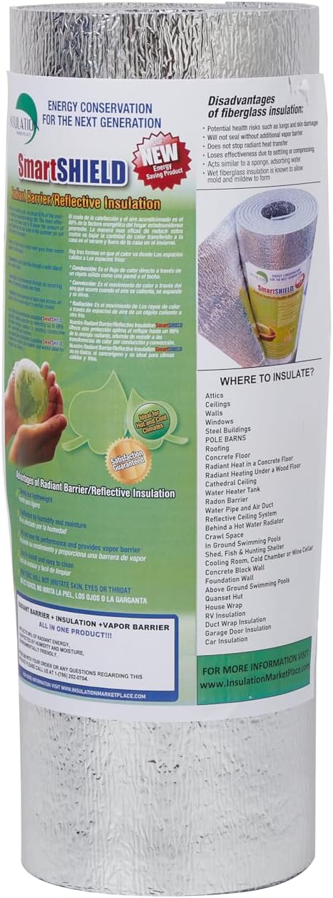 INSULATION MARKETPLACE SmartSHIELD -3mm 24inx10Ft ReflectiveINSULATION Roll - Image 3