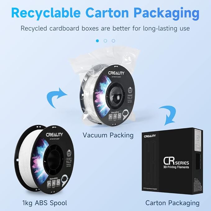 Creality ABS Filament 1.75mm, 3D Printer Filament, No-Tangling, Strong Bonding - Image 6
