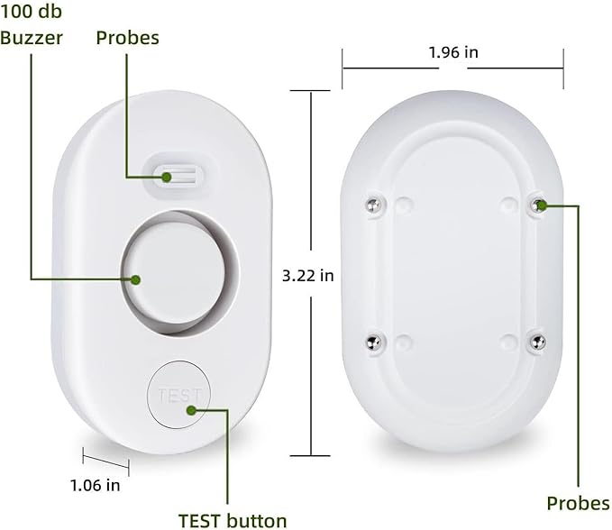 Water Leak Detector Sensor Alarm: Water Flooding Monitor - Image 5