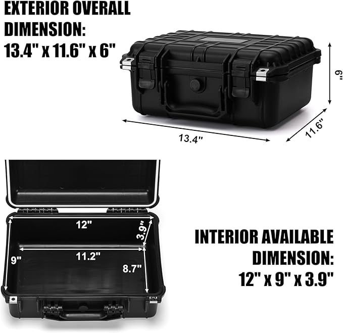 Mayouko 13.4" Waterproof Plastic Toolbox - Image 3