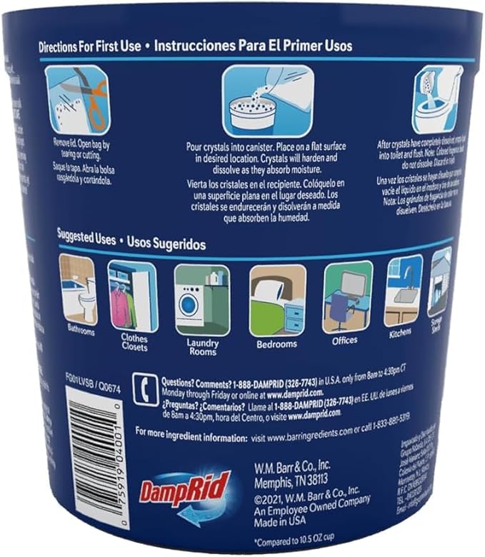 Damp Rid Refillable Moisture Absorber – Lavender Vanilla Humidity Absorber & - Image 5