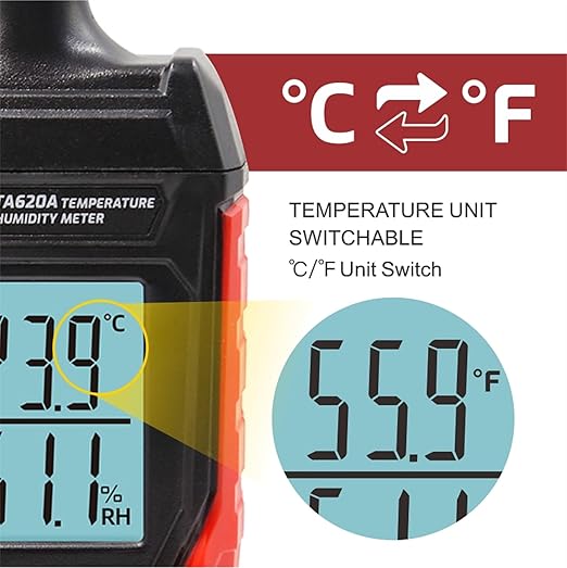 Handheld Hygrometer Temperature Humidity Meter, Digital Thermometer - Image 5