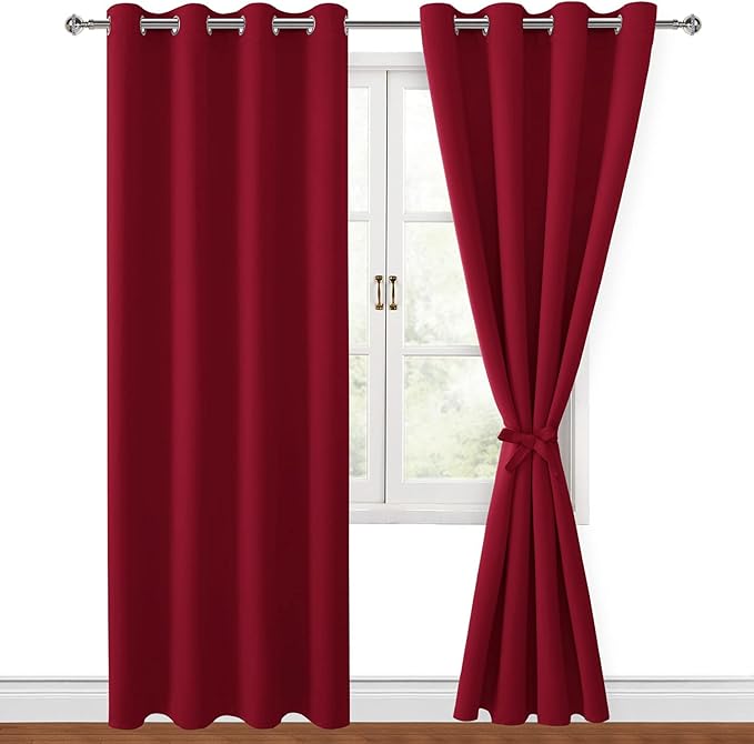 Hiasan Blackout Curtains for Bedroom, 52 x 84 Inches Long by Hiasan