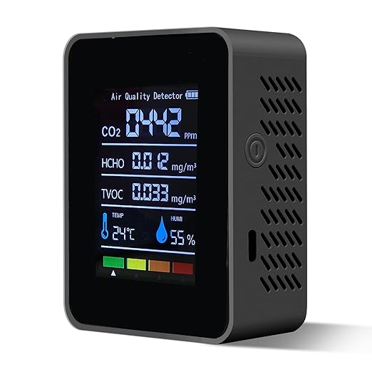 5 in 1 Indoor Air Quality Monitor, Portable Smartair Quality Tester by Unknown