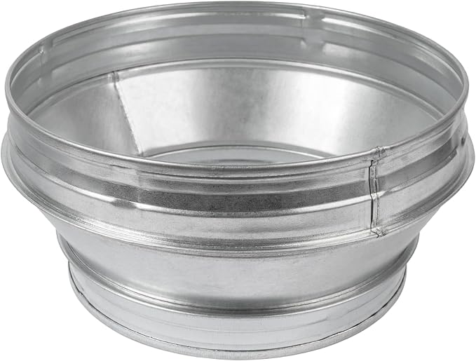Vent Systems 10" Inch to 8" Inch Duct Reducer – Galvanized Steel HVAC Pipe - Image 6