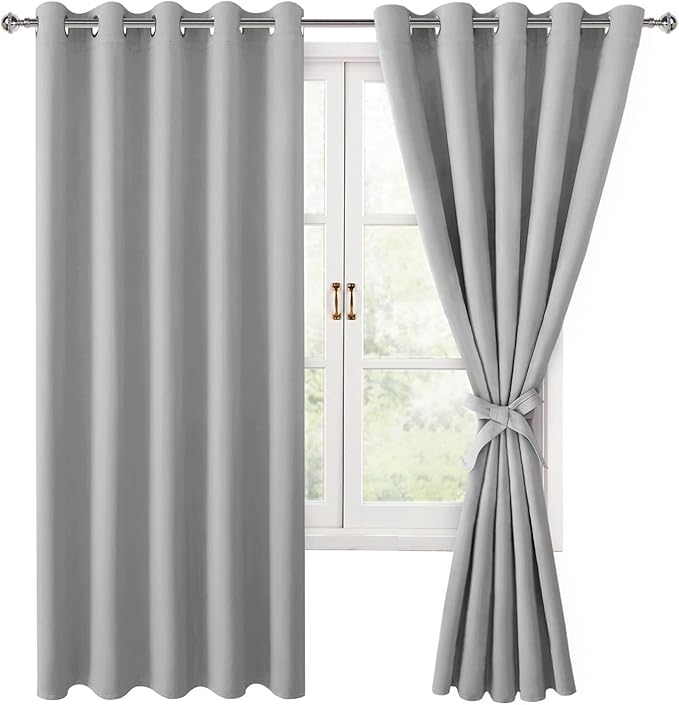 Hiasan Blackout Curtains for Bedroom, 60 x 63 Inches Length by Hiasan