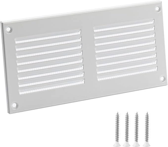 6x2 Vent Cover - White HVAC Return Air Grille by TURvent