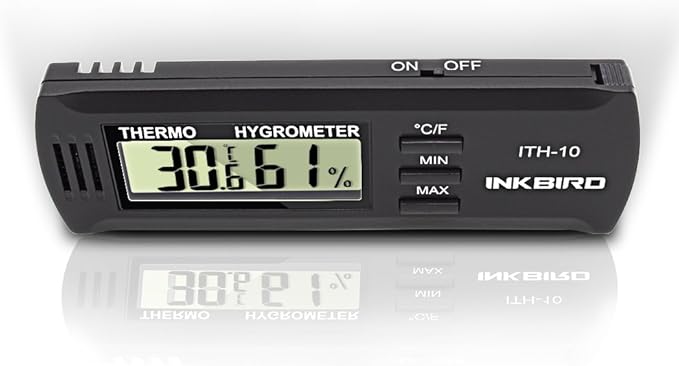 Inkbird ITH10 Digital Thermometer & Hygrometer, Wall Mount, DC 3V, - Image 5