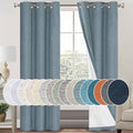 PrinceDeco 100% Blackout Linen Textured Curtains by PrinceDeco