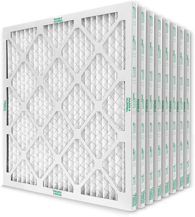 Mann+Hummel 18x20x1 MERV 8 Pleated HVAC AC Furnace Air Filters. Box of 8. by MannHummel