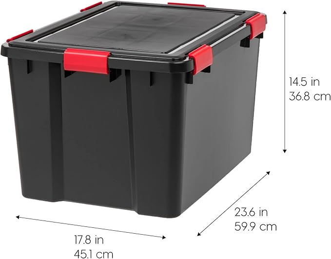 IRIS USA WeatherPro 74 Qt Storage Bins - Image 2