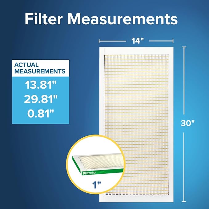 Filtrete 14x30x1 AC Furnace Air Filter, MERV 8, MPR 700, Tough on Pollen - Image 2