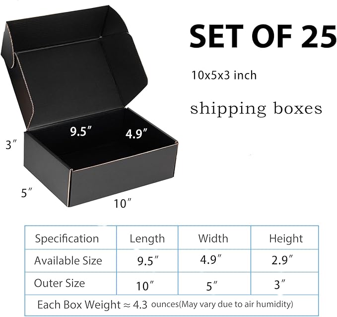 Small Shipping Boxes 10x5x3 Inch - Image 2