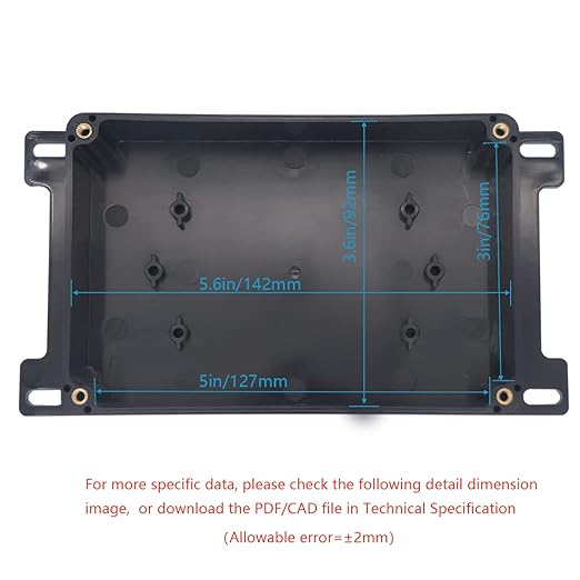 Zulkit Junction Box ABS Plastic Dustproof Waterproof IP65 Universal Electrical - Image 5
