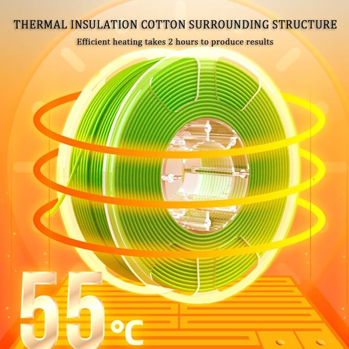 Filament Dryer, 48W 3D Printer Filament Dry Box w/3 Temperature Setting and - Image 5