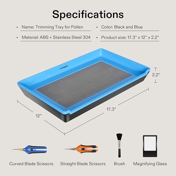 VIVOSUN Heavy Duty 2-in-1 Trimming Tray and 62% RH Two-Way Humidity Control - Image 2