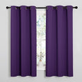 NICETOWN Royal Purple Blackout Curtains 48 inches Length by NICETOWN