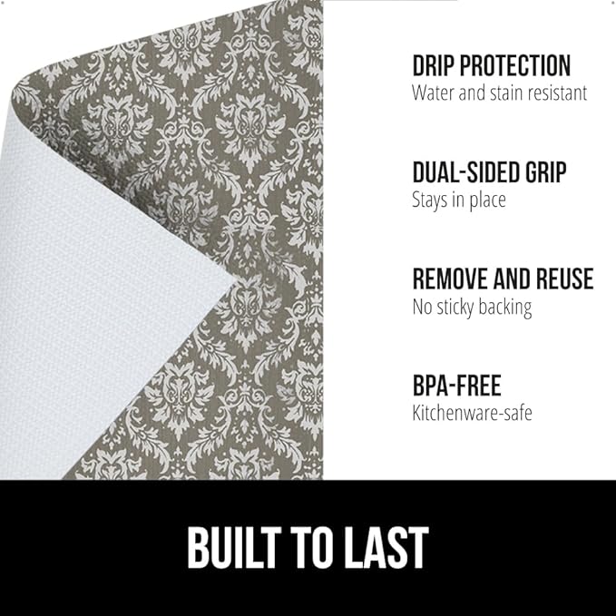 GORILLA GRIP DripGuard Shelf Liner, Non-Adhesive Drawer and Kitchen Cabinet - Image 2