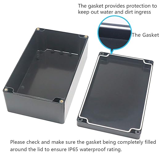 Junction Box, Zulkit Project Box IP65 Waterproof Outdoor Box ABS Plastic - Image 4