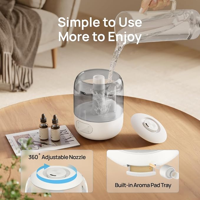 DREO Humidifiers for Bedroom, Cool Mist Ultrasonic Humidifiers - Image 7