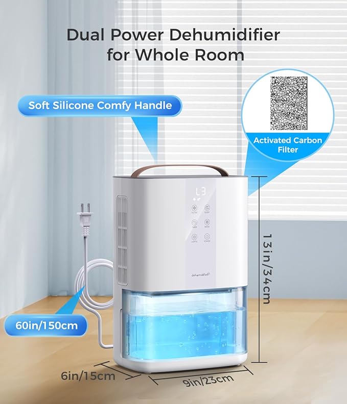 Large Dehumidifiers for Home, 96oz Dehumidifier for Bathroom - Image 7