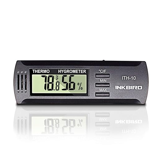 Inkbird ITH-10 Digital Thermometer and Hygrometer Temperature Humidity Monitor by Inkbird