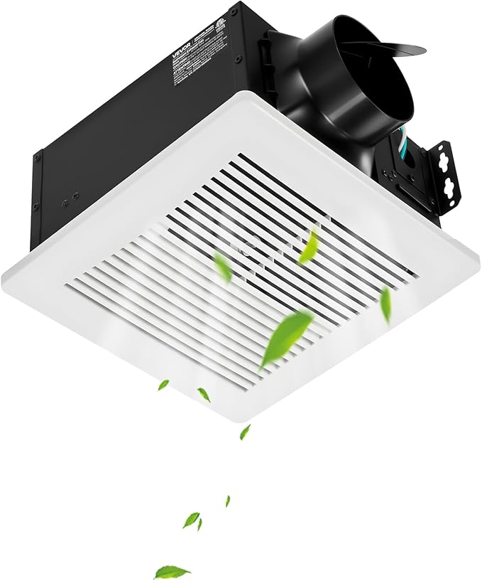 VEVOR Bathroom Exhaust Fan, 110 CFM Bathroom Vent, 1.5 Sones Low-Noise by VEVOR