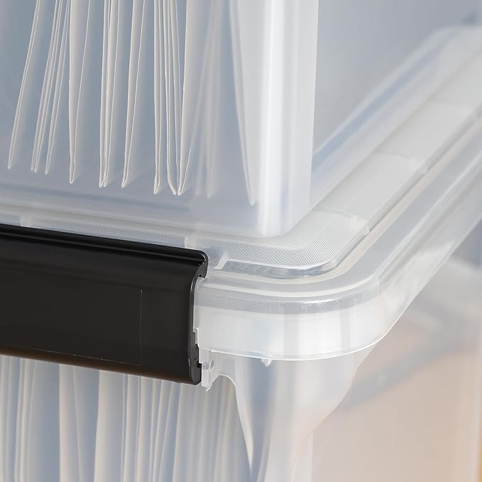 IRIS USA File Box WeatherPro File Organizer Plastic File Box - Image 8