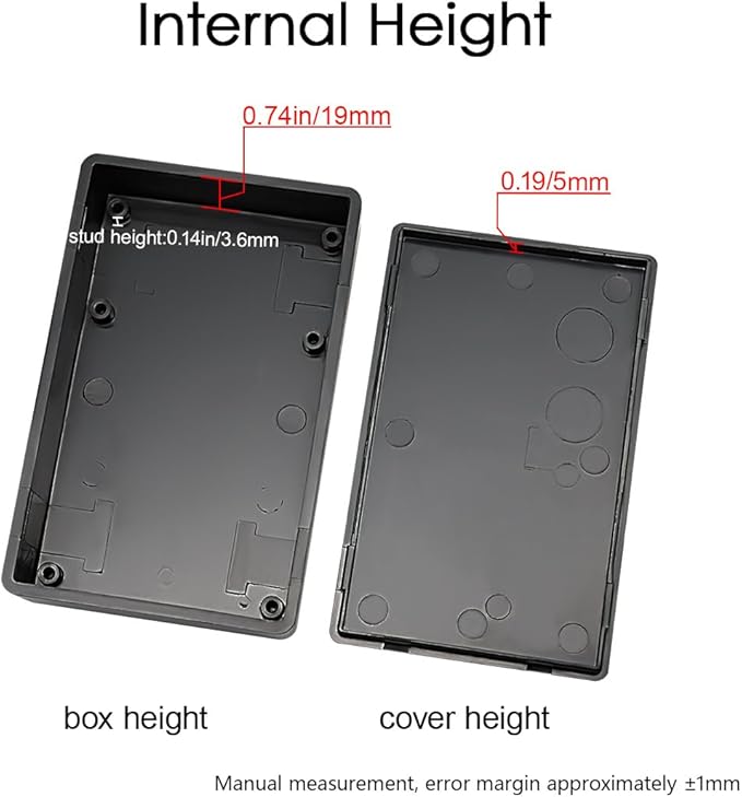 LeMotech Project Box, 5 Pieces ABS Electrical Box Small Junction Box - Image 4
