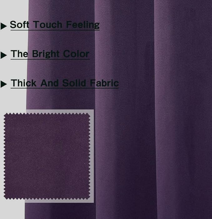 MYSKY HOME Blackout Door Curtains - Image 3