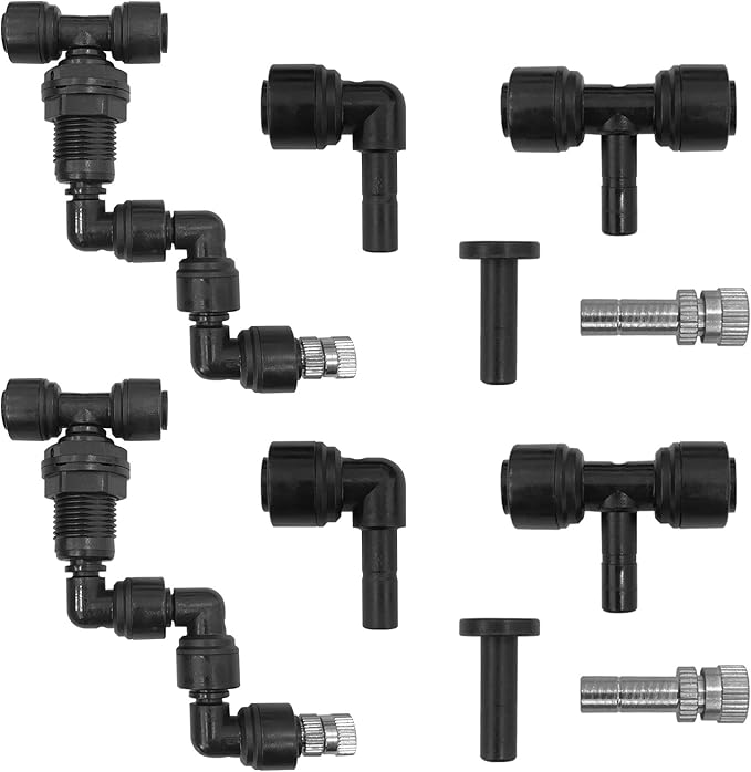 2 Pack Reptile Mister Nozzles, 1/4'' Reptile Misting Nozzles, Adjustable by Unknown