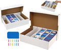 Trading Card Storage Box 3900-8000 Count Collector Cards Box White Sports Card by Unknown