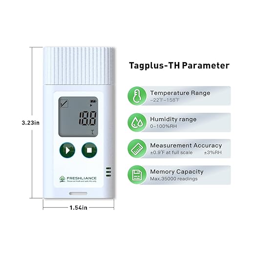 Freshliance USB Temperature Humidity Data Logger, Reuseable Temperature - Image 3