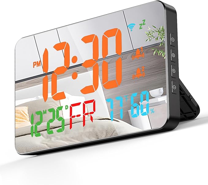 for Tuya WiFi Temperature Humidity Clock, Large LED Display - Image 4