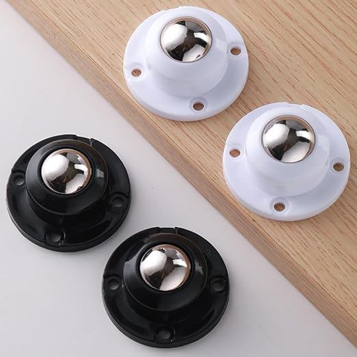 Self Adhesive Caster Wheels for Furniture, Storage Box, Trash Can, PC Stainless - Image 4