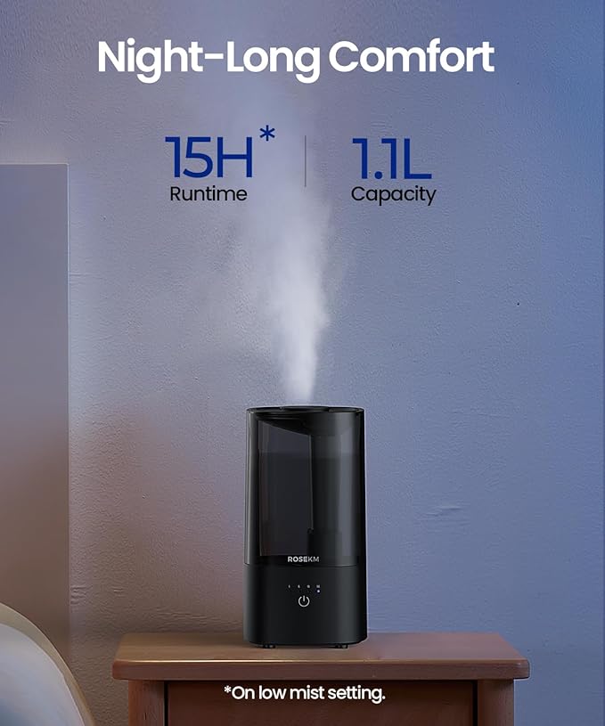 Humidifiers for Bedroom, Small Cool Mist Humidifier for Home Plant and Baby - Image 3