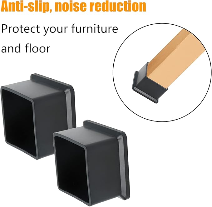 12PCS Rubber Chair Leg Tips Caps, Anti-Slip Chair Leg Floor Protectors - Image 4