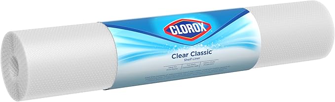 Duck Brand Clorox Clear Classic Easy Liner Shelf Liner, 18 Inches x 20 Feet by DuckBrand