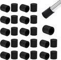 25 Pcs 3/8" Round Chair Leg Tips Caps, Silicone Rubber Furniture Leg Floor by BOPOREAE