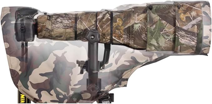 ROLANPRO Lens Raincoat for Sony FE 200-600mm F5.6-6.3, Camo Lens Rain Cover for - Image 7