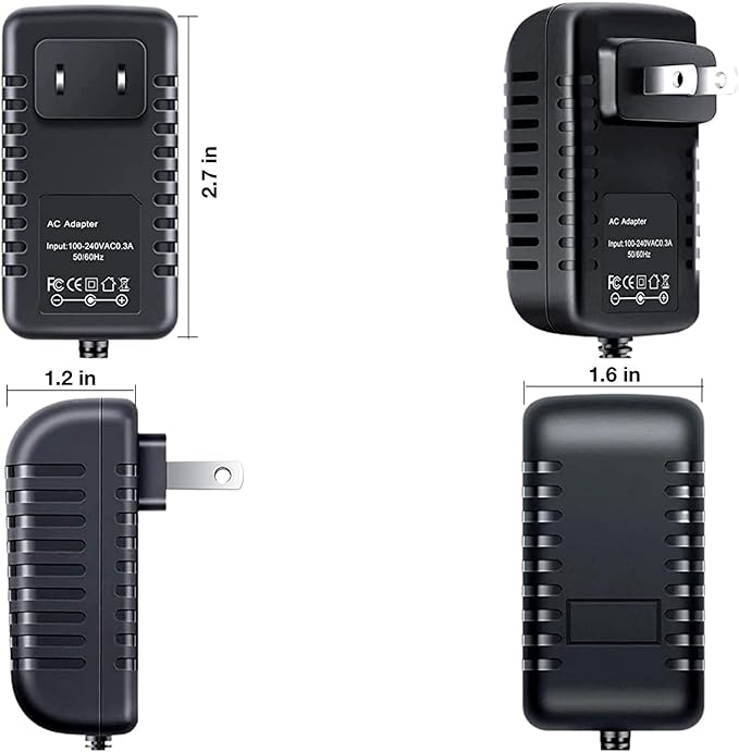 12V AC/DC Adapter Compatible - Image 2