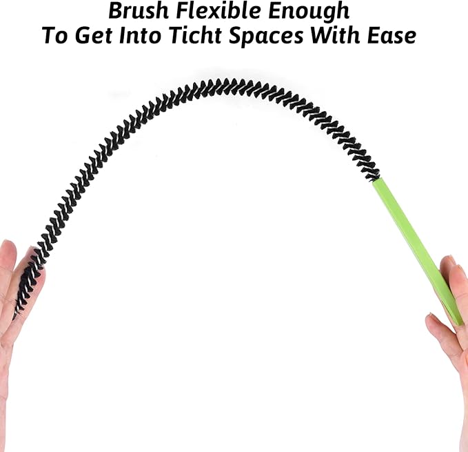 Sewer Drain Brush, Drain Clog Remover, 19.8inch Flexible Long Pipe Snake Hair - Image 2