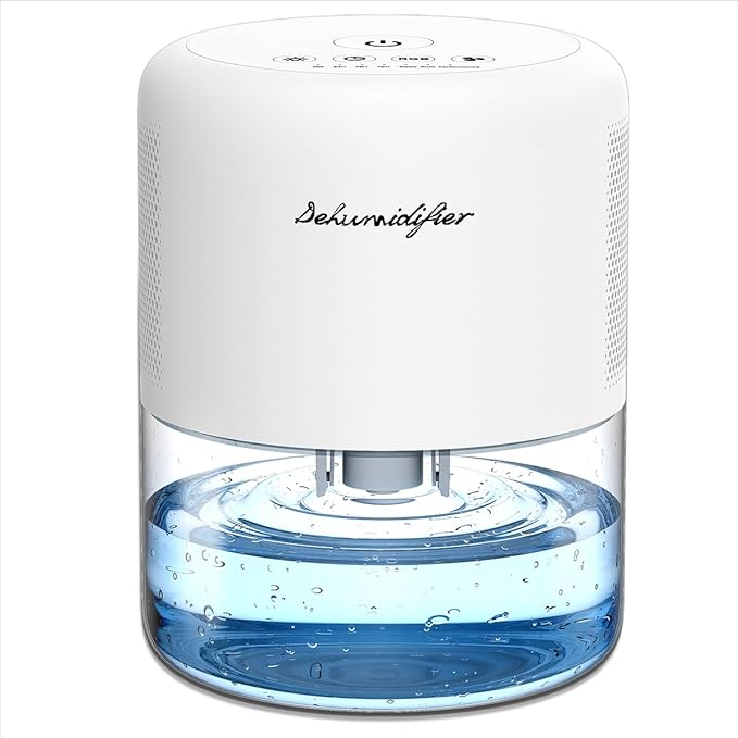 Dehumidifier for Home Small Quiet Dehumidifiers for 44OZ Water Tank Auto by Needduck