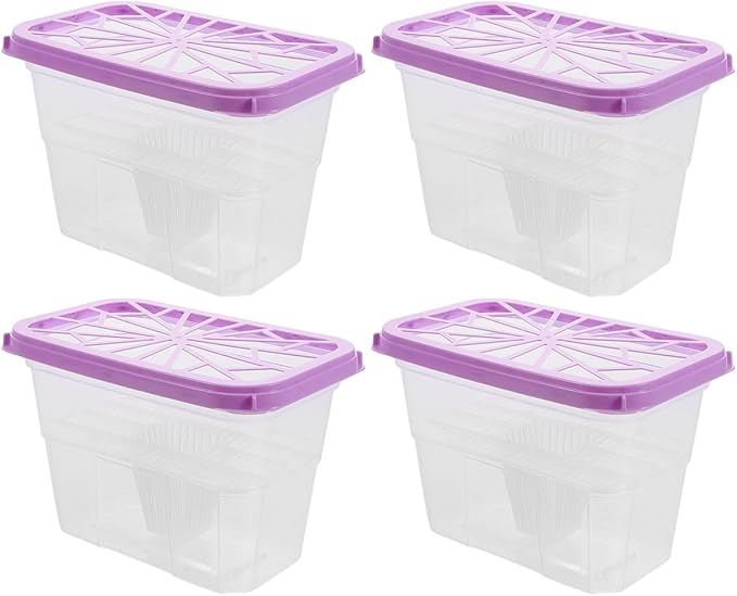 Amosfun 4pcs Moisture Absorbing Box Reusable Plastic Container - Image 9
