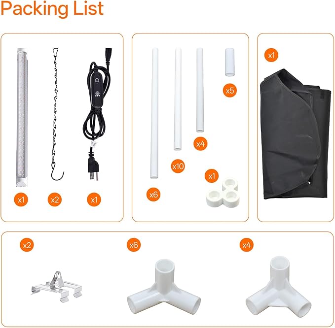 Bstrip Indoor Greenhouse with Grow Light, Mini Grow Tent with Oxford Fabric - Image 9