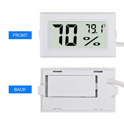 3Pcs Fahrenheit Thermometer Hygrometer Mini Digital - Image 2