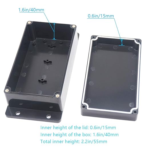 Zulkit Junction Box ABS Plastic Dustproof Waterproof IP65 Universal Electrical - Image 6