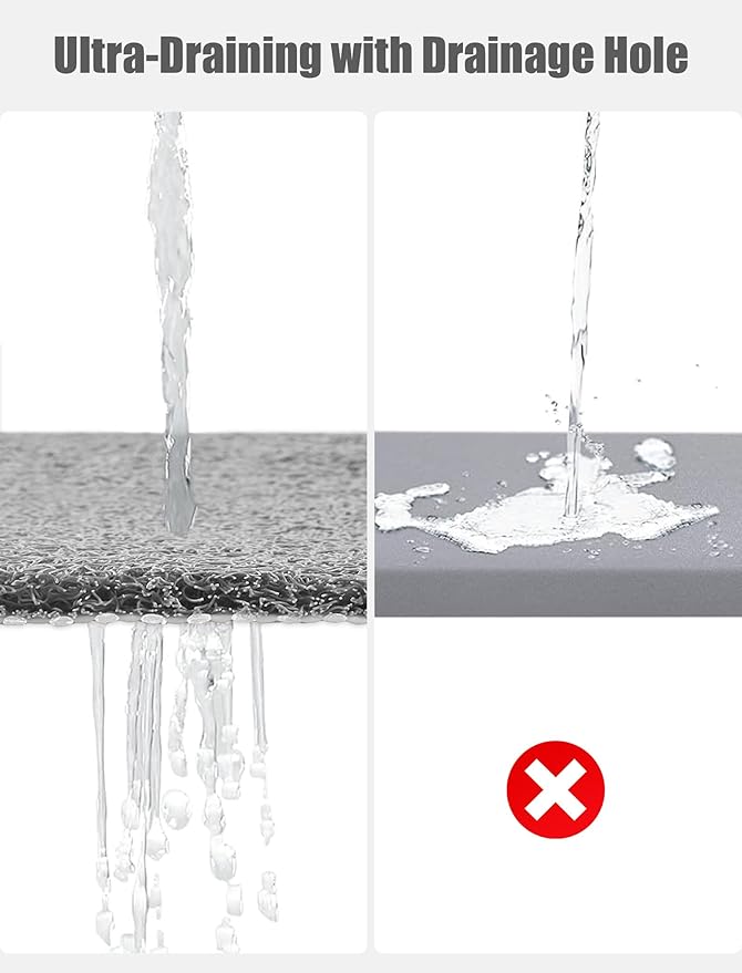 Large Shower Mat, Yonala 23.6 x 35.4 Inch Non Slip Shower Mats - Image 5