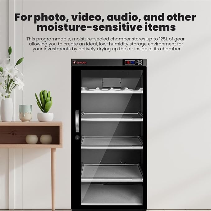 SLINGER 125L Dehumidifying Dry Cabinet Box, Digital Control Noiseless and - Image 6
