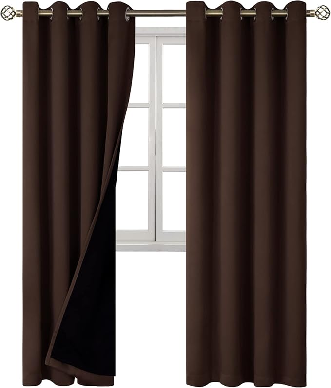 BGment 100% Blackout Curtains for Bedroom Window 84 Inch Length 2 Panels Set - Image 8